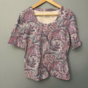 Talbots Paisley T-Shirt